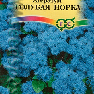 Агератум Голубая норка, 25см, однолетник, 0,1 г Сад Ароматов